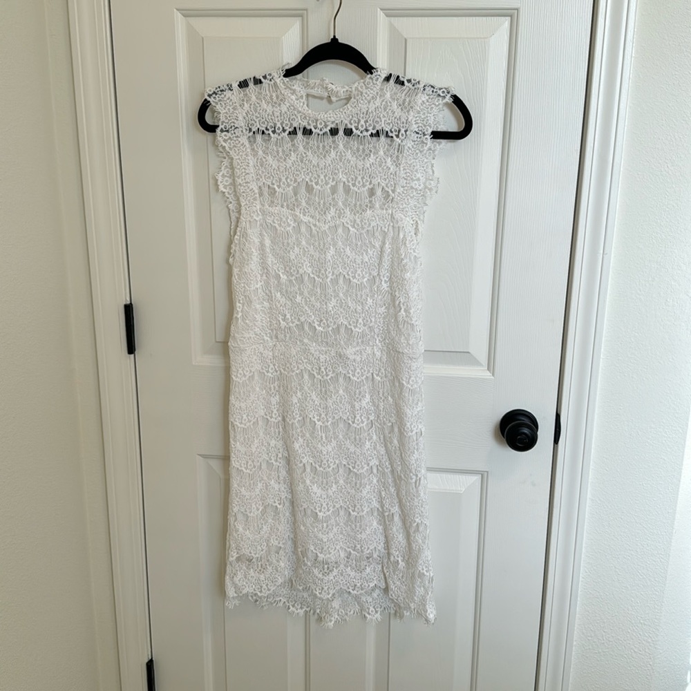 Lace White Dress